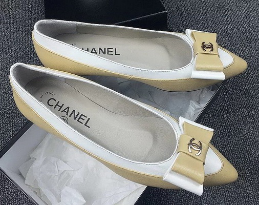 CHANEL Shallow mouth flat shoes Women--140